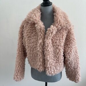 NWT  Lanshifei Faux Fur Jacket.Size S